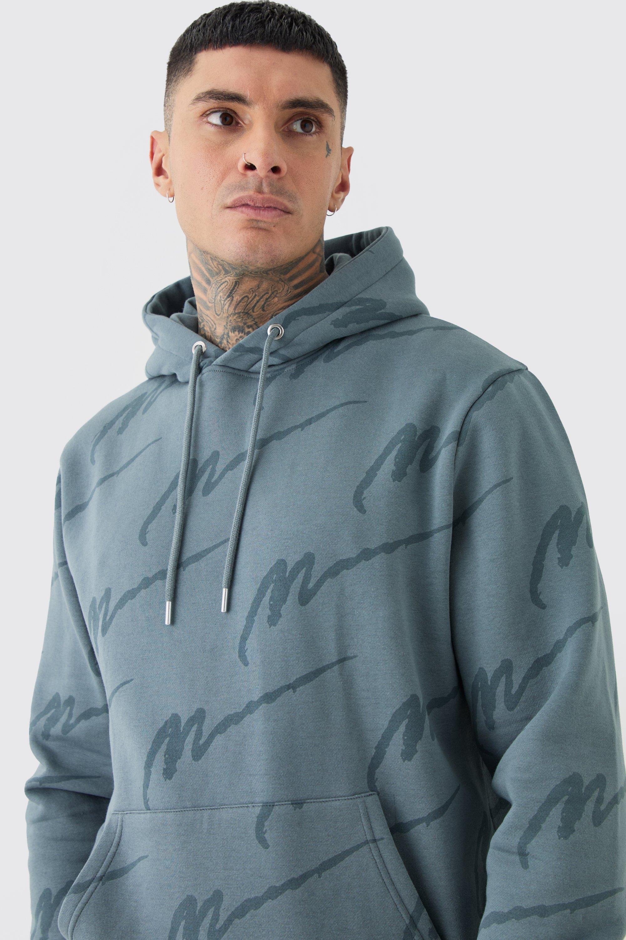 Tall Man Signature All Over Print Hoodie Tracksuit